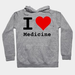 I Love Medicine | Stylized Heart Logo White Hoodie